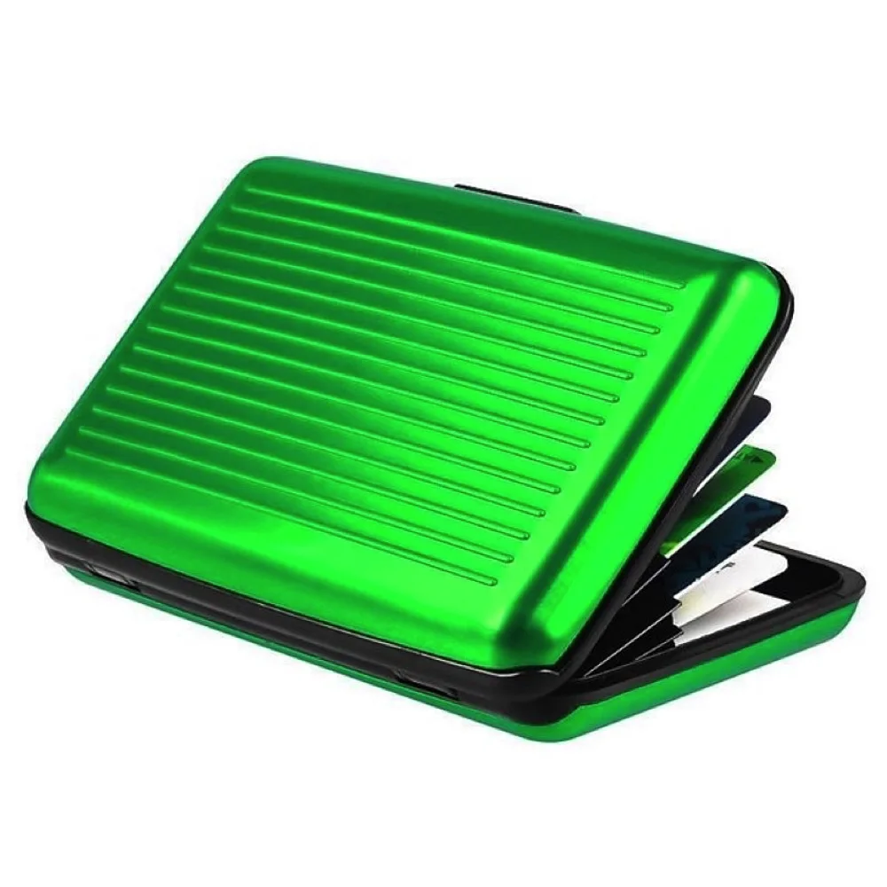 Credit Card Holder Wallet Metal Name Card Holder Waterproof Credit Card Protector for Women Men