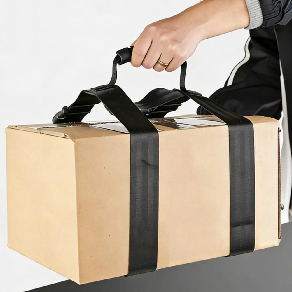 Adjustable Nylon Moving Strap Luggage Packing Straps Heavy Duty Box Lifting Belt Cargo Moving Carrying Strap for Easy Transport