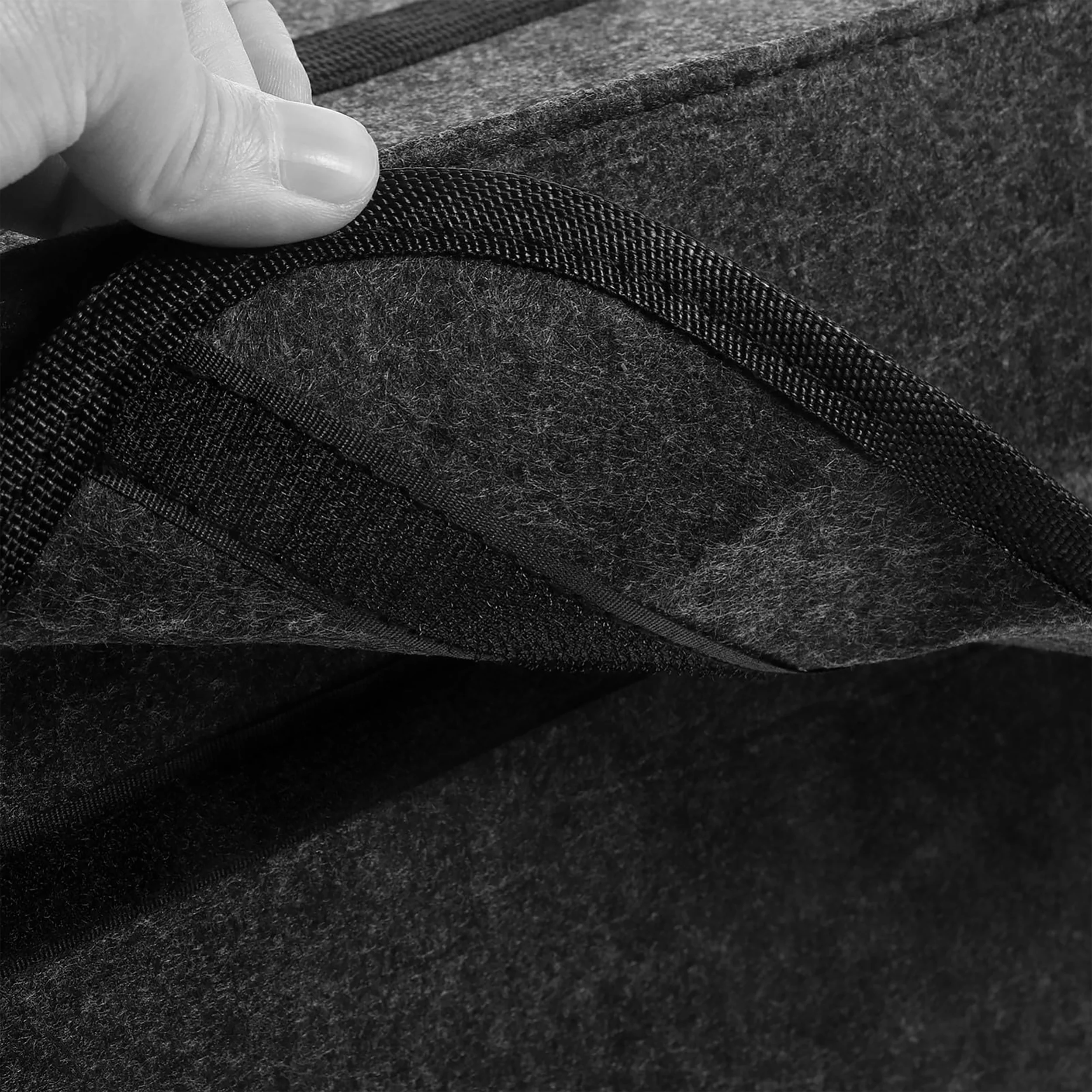 Large Anti Slip Compartment Boot Storage Organizer Tool Car Storage Bag Car Trunk Organizer Soft Felt Storage Box Accessories