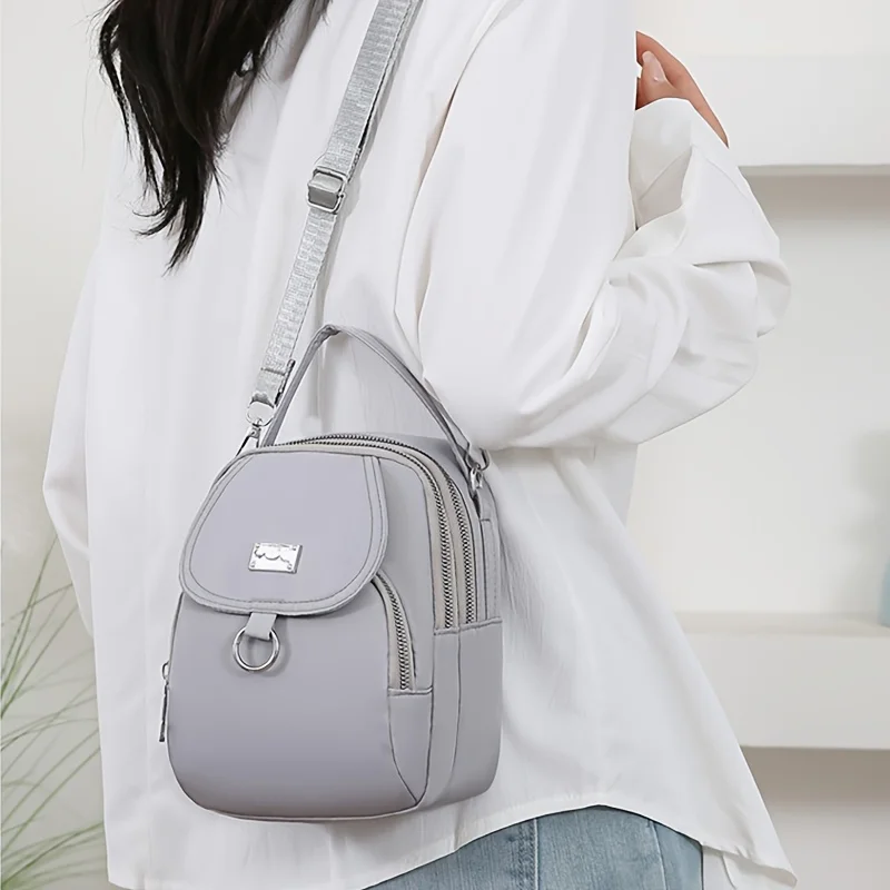 Hot Crossbody Bag Solider Color For Women Fashion Portable Casual Bag Students Cross Body Shoulder Bag