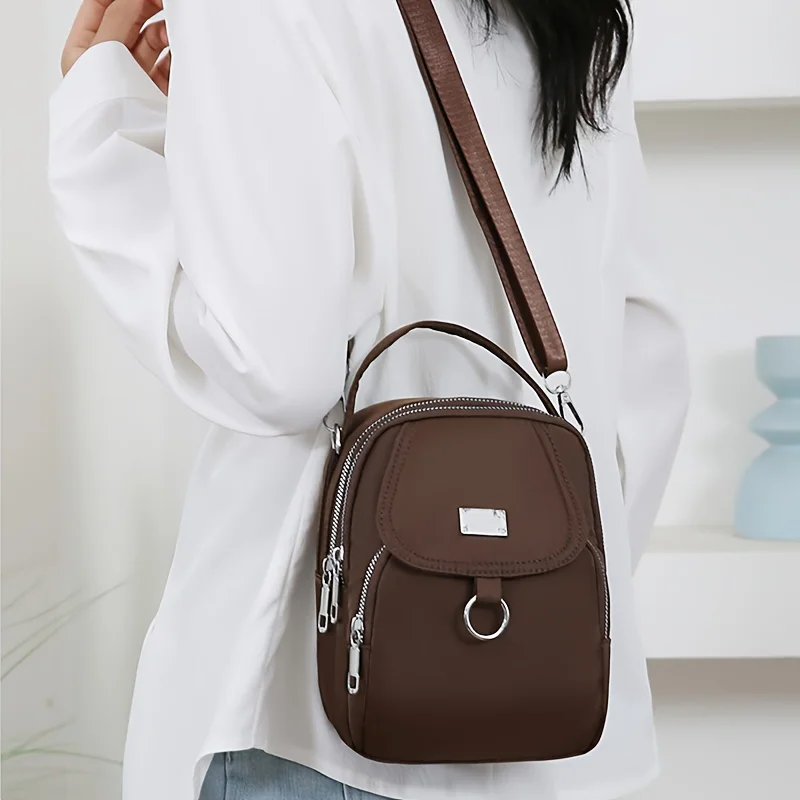 Hot Crossbody Bag Solider Color For Women Fashion Portable Casual Bag Students Cross Body Shoulder Bag