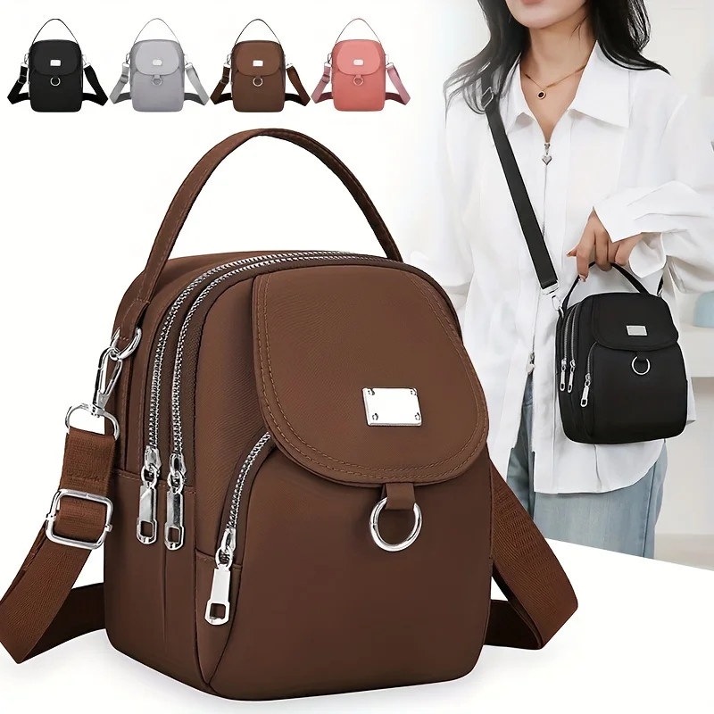 Hot Crossbody Bag Solider Color For Women Fashion Portable Casual Bag Students Cross Body Shoulder Bag