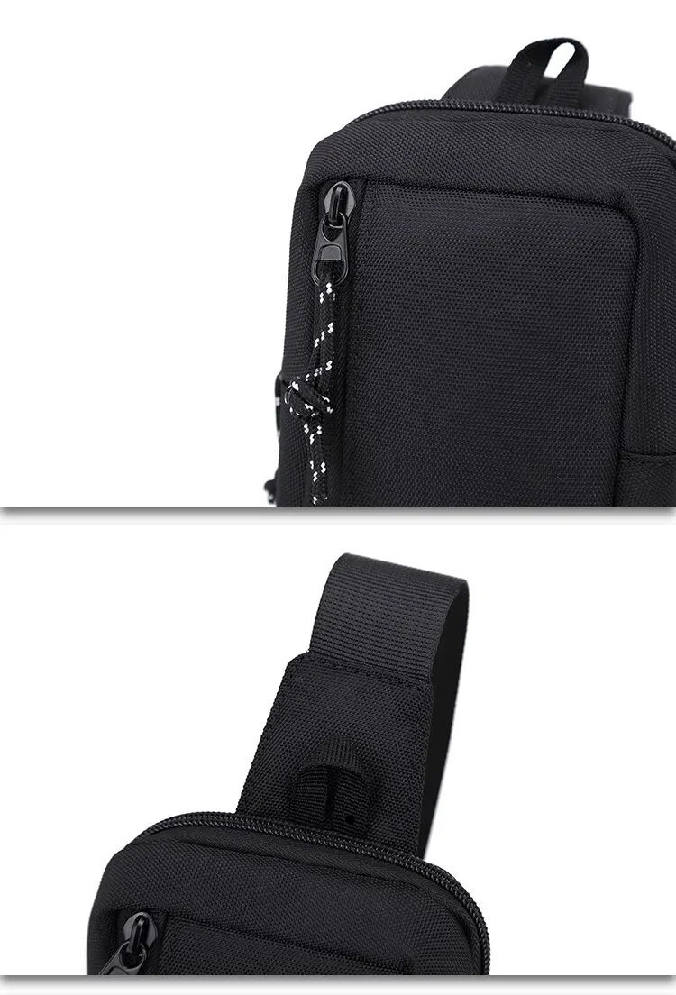 Crossbody Bag Men's Trendy Brand Japanese Street Trend Sports Mini Chest Bag Ins Men's Diagonal Shoulder Bag Simple Cross Bag