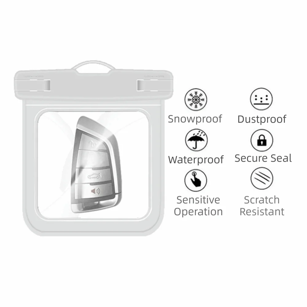 Durable 30M Underwater Waterproof Bag IPX8 Protection Mini Card Wallet TPU Small Items Dry Bag for Keys Wallet