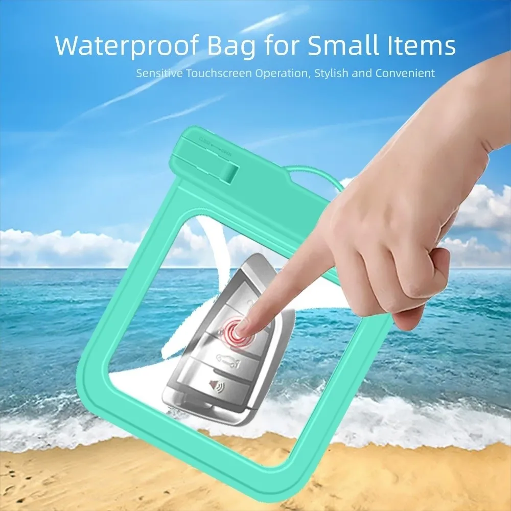 Durable 30M Underwater Waterproof Bag IPX8 Protection Mini Card Wallet TPU Small Items Dry Bag for Keys Wallet