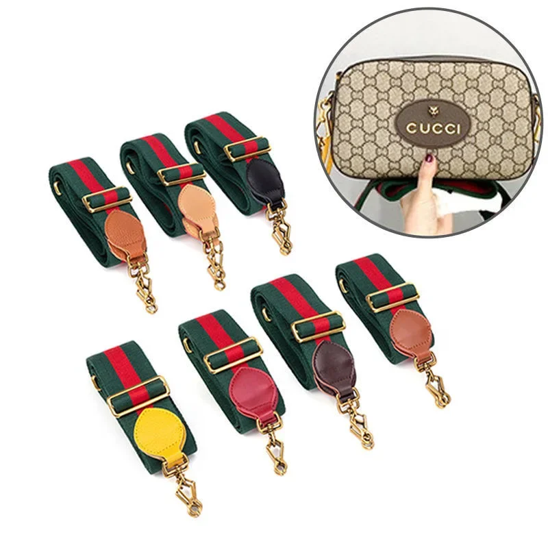Nylon Braided Bag Strap Women Leather Straps for Ophidia Messenger Shoulder Bag Adjustable Belts Handbag Straps