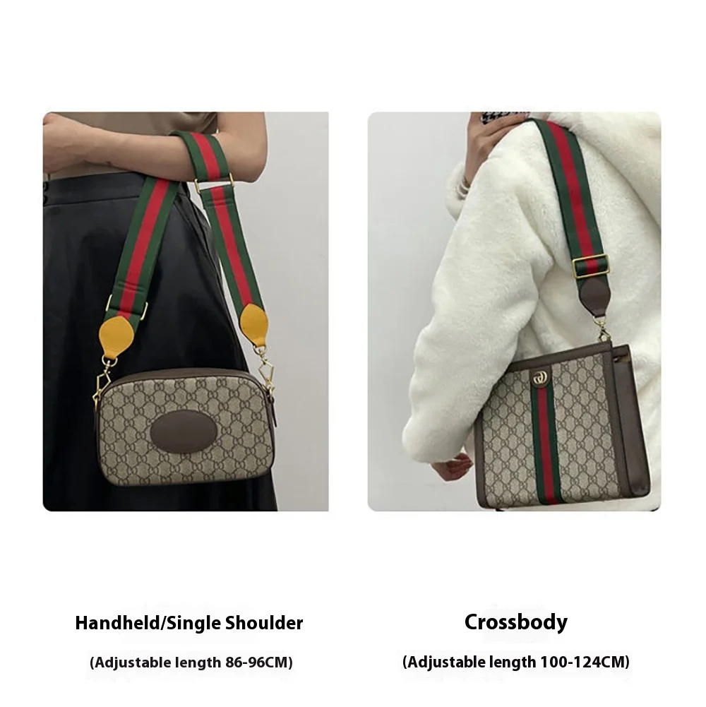 Nylon Braided Bag Strap Women Leather Straps for Ophidia Messenger Shoulder Bag Adjustable Belts Handbag Straps
