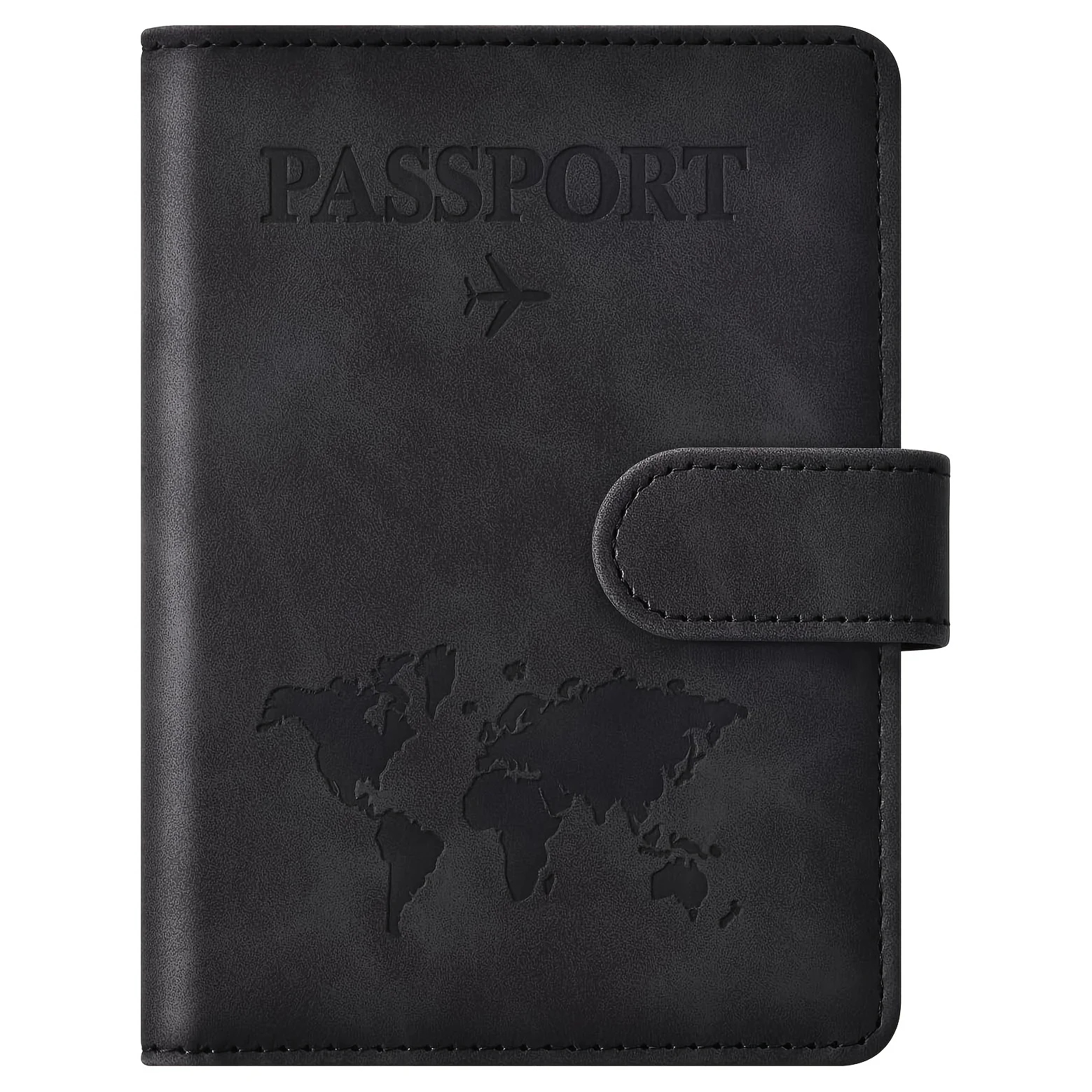 Passport Holder, Passport Cover with Credit Card Slot and Boarding Pass Slot Combo, Passport Wallet Case Book Travel Must Have
