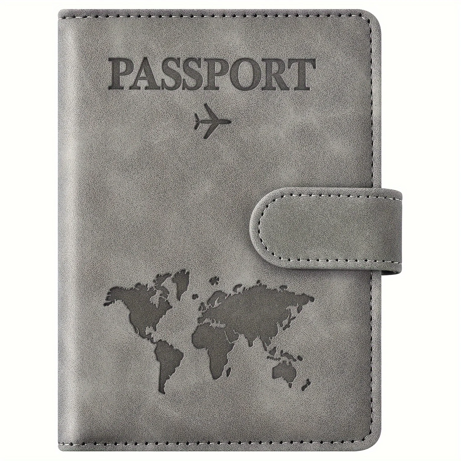Passport Holder, Passport Cover with Credit Card Slot and Boarding Pass Slot Combo, Passport Wallet Case Book Travel Must Have
