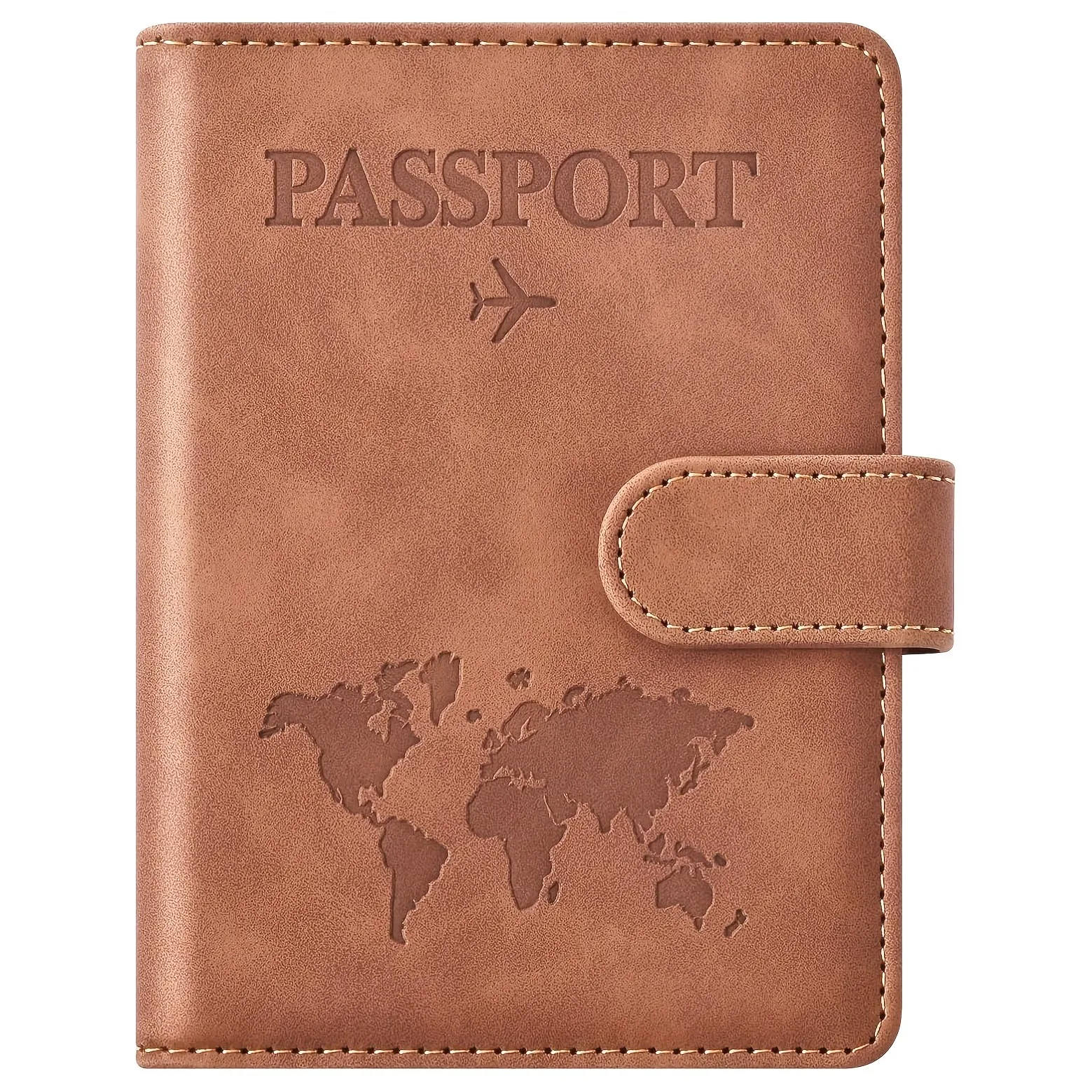Passport Holder, Passport Cover with Credit Card Slot and Boarding Pass Slot Combo, Passport Wallet Case Book Travel Must Have