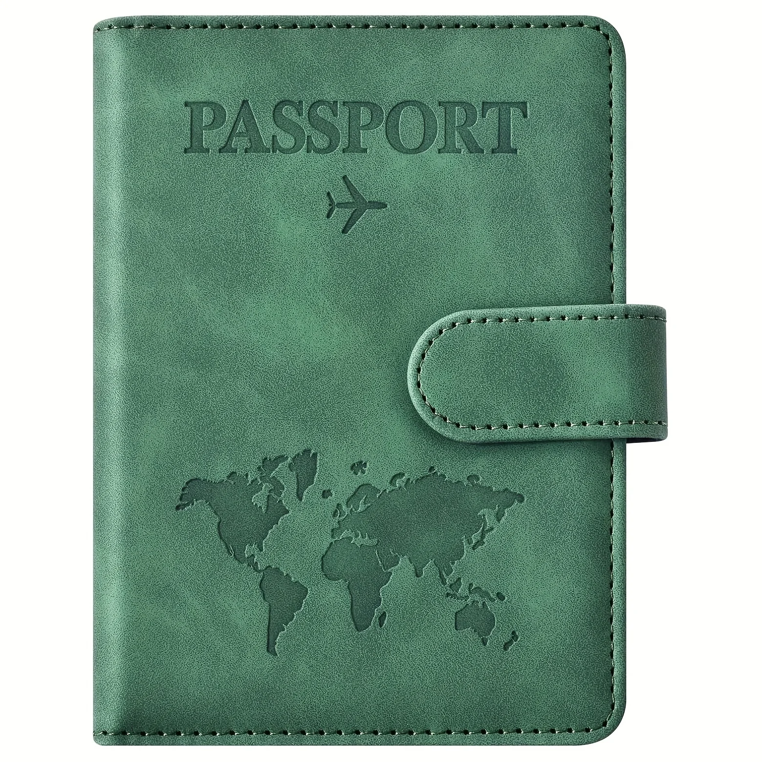 Passport Holder, Passport Cover with Credit Card Slot and Boarding Pass Slot Combo, Passport Wallet Case Book Travel Must Have