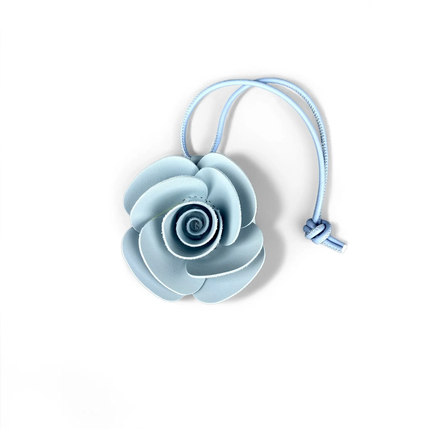 5 Colors Handmade PU Leather Camellia Flower Keychain/Bag Charm-Summer Beach Vibe/Gift-Car/Bag Accessory/Decor-Keychain For Her