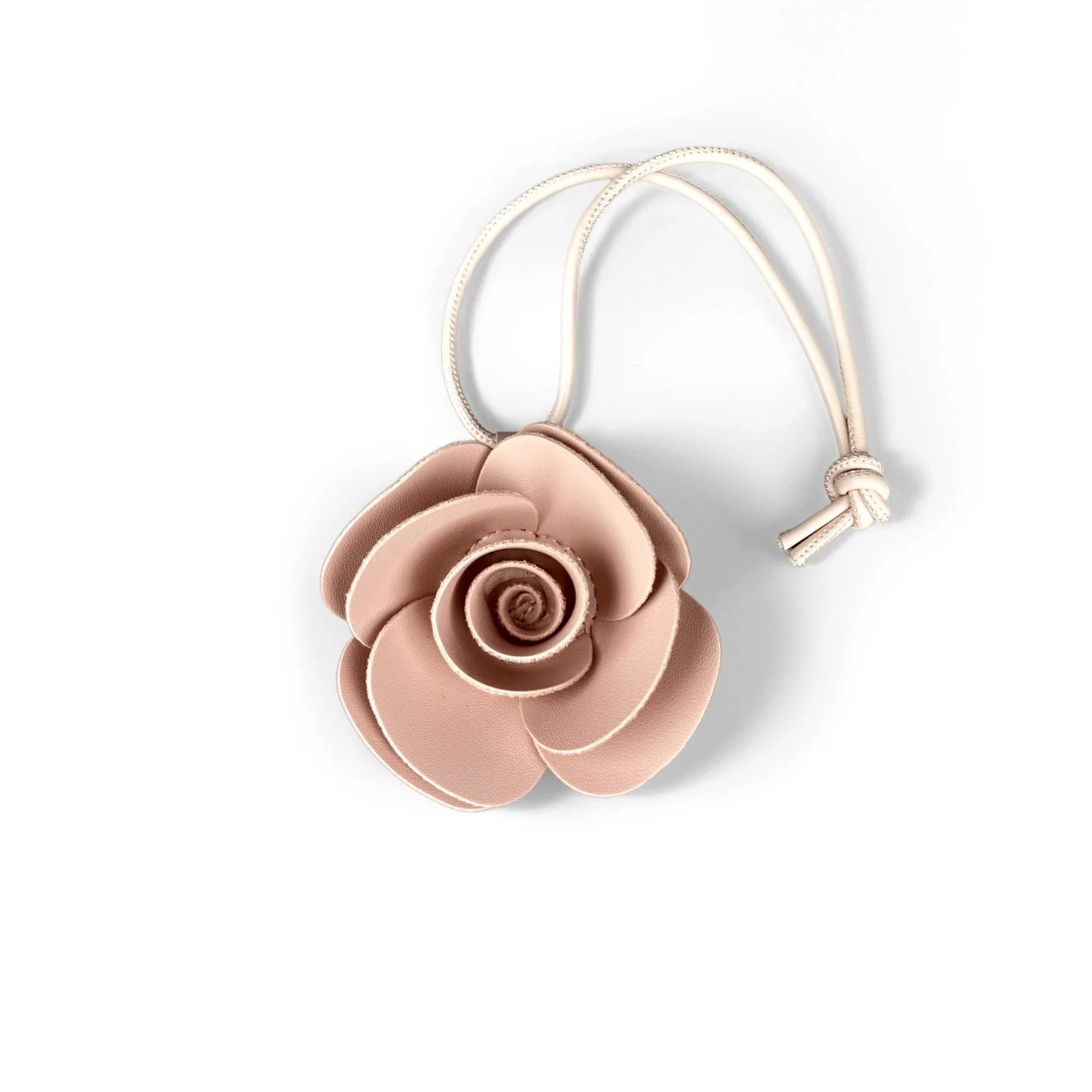 5 Colors Handmade PU Leather Camellia Flower Keychain/Bag Charm-Summer Beach Vibe/Gift-Car/Bag Accessory/Decor-Keychain For Her
