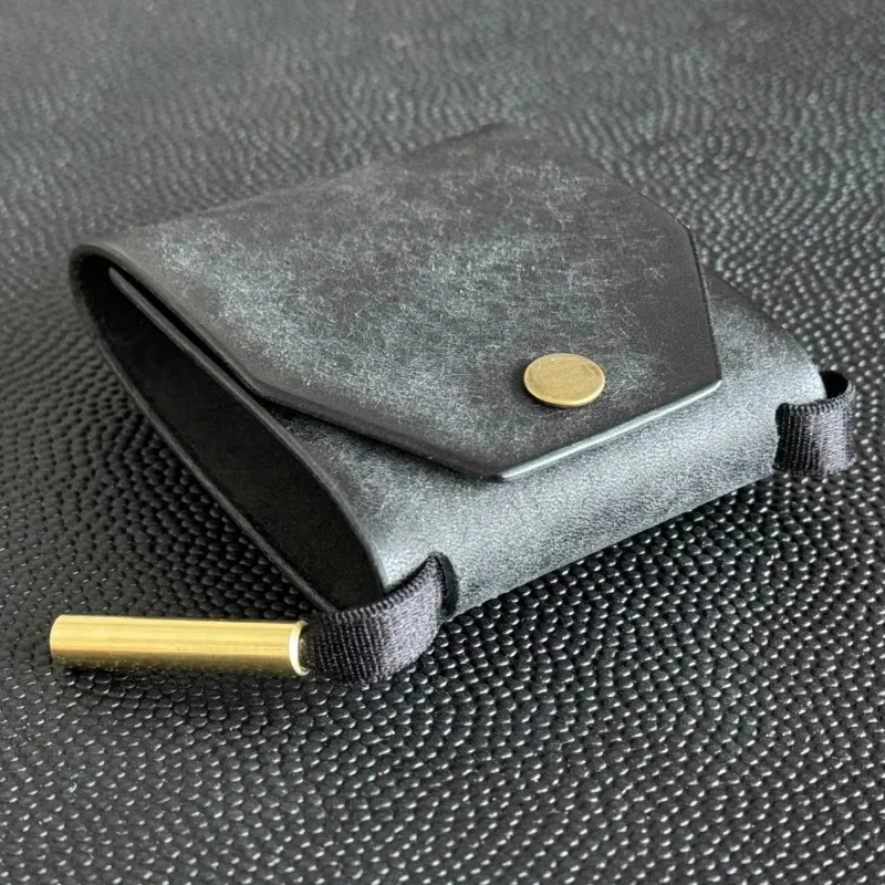Leather Money Clip Quick Access Cash Holder Portable Pocket Bill Storage Pouch Lightweight Daily Carry Organizer