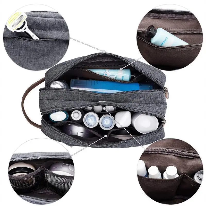Portable Large Capacity Cationic Travel Storage Bag Divided Toilet Makeup Handheld Organizer