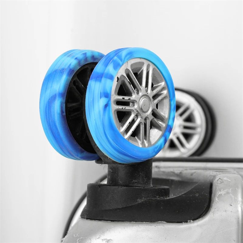 4-40pcs Luggage Wheel Covers Silicone Suitcase Wheel Covers Luggage Wheel Protector Heavy Duty Noise-Proof Accessories