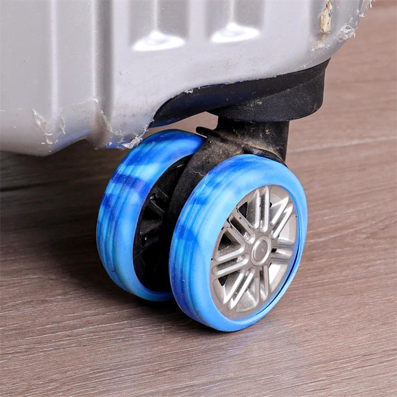 4-40pcs Luggage Wheel Covers Silicone Suitcase Wheel Covers Luggage Wheel Protector Heavy Duty Noise-Proof Accessories