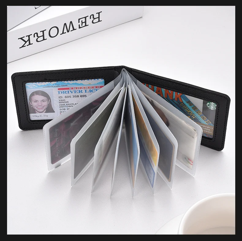 Driver's License Holder Pu Leather Cover Car Driver's License Protective Case Multi-Function Credit Card Bag