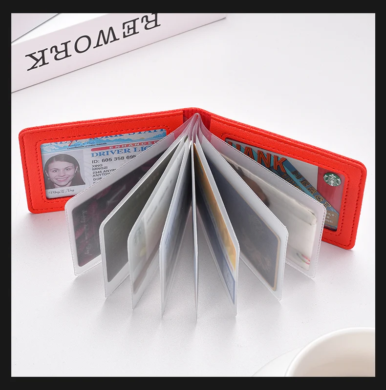 Driver's License Holder Pu Leather Cover Car Driver's License Protective Case Multi-Function Credit Card Bag