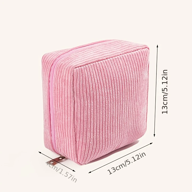 2026 Sanitary Napkin Storage Bag Made of Thick Plush Fabric, a Portable Mini Storage Pouch for Sanitary Pads Large-Capacity Orga