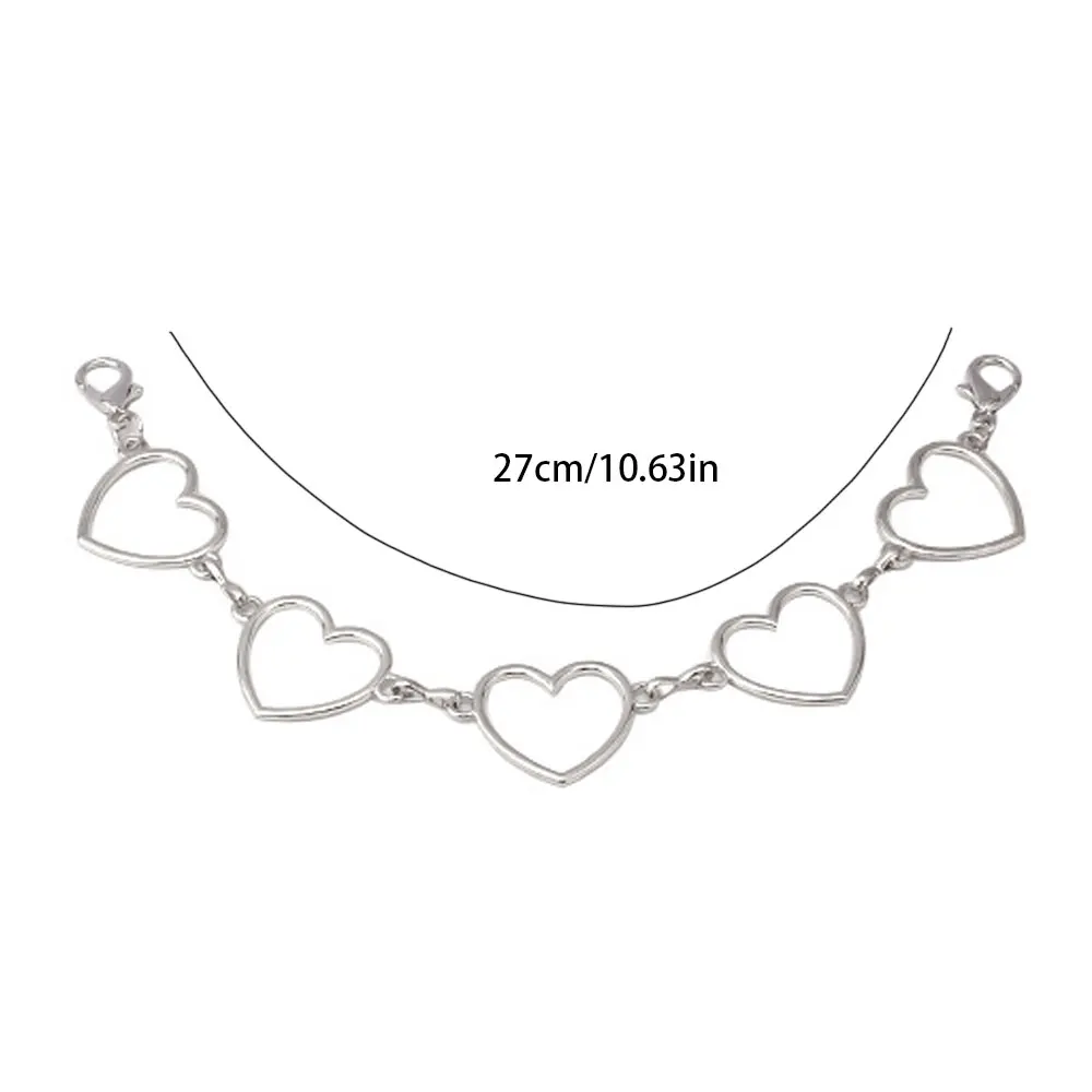 Y2k Metal Pearl Chain Strap For Bags Multi-layer Bag Chain For Handbag DIY Handles Star Pendant Shoulder Bag Chain Accessories