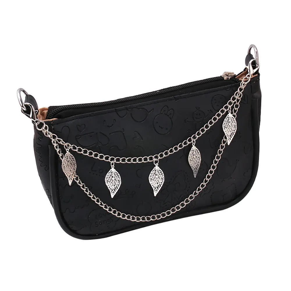 Y2k Metal Pearl Chain Strap For Bags Multi-layer Bag Chain For Handbag DIY Handles Star Pendant Shoulder Bag Chain Accessories