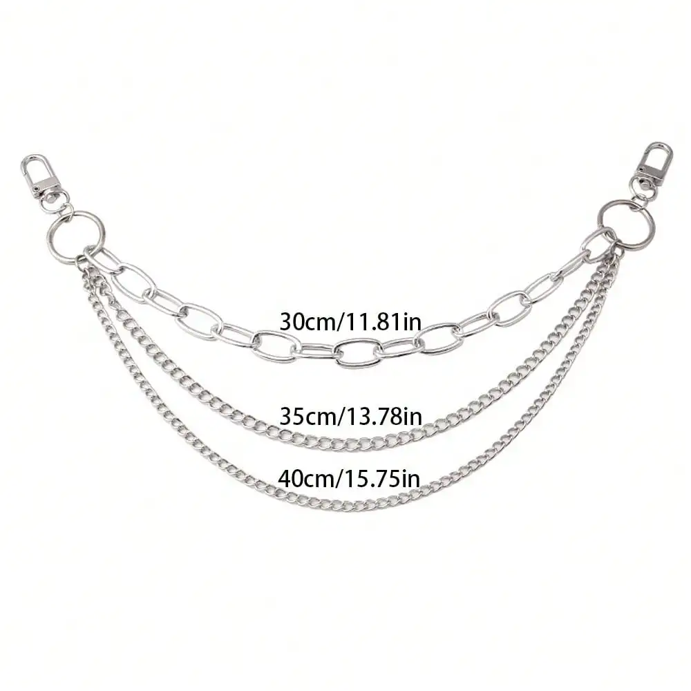 Y2k Metal Pearl Chain Strap For Bags Multi-layer Bag Chain For Handbag DIY Handles Star Pendant Shoulder Bag Chain Accessories