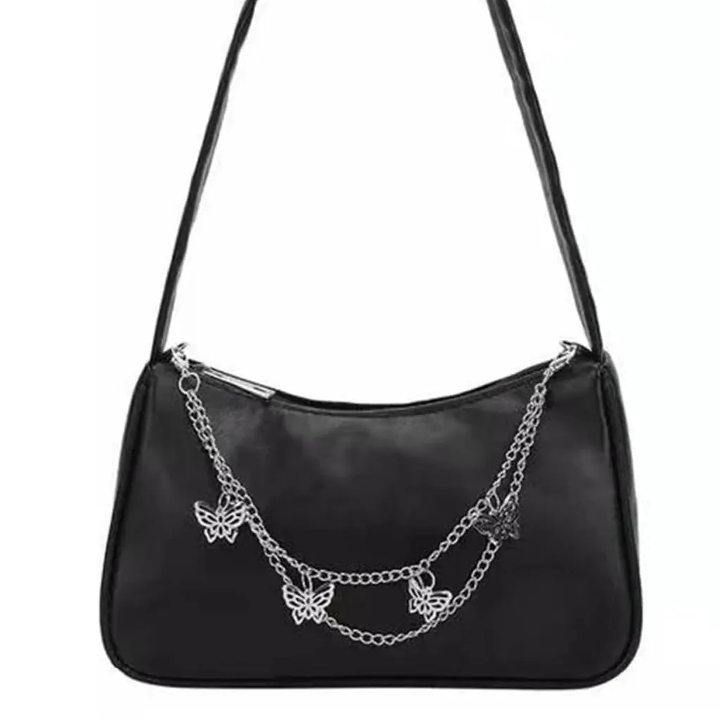 Y2k Metal Pearl Chain Strap For Bags Multi-layer Bag Chain For Handbag DIY Handles Star Pendant Shoulder Bag Chain Accessories