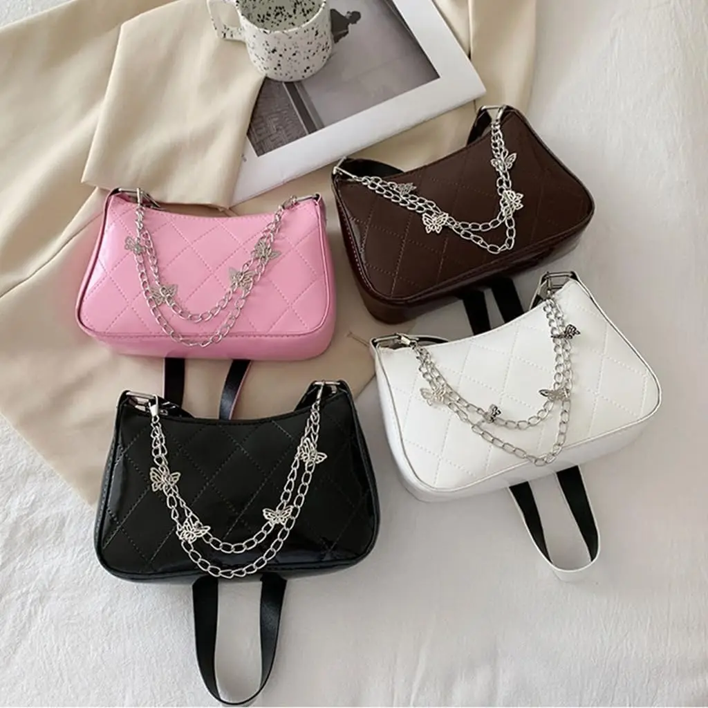 Y2k Metal Pearl Chain Strap For Bags Multi-layer Bag Chain For Handbag DIY Handles Star Pendant Shoulder Bag Chain Accessories