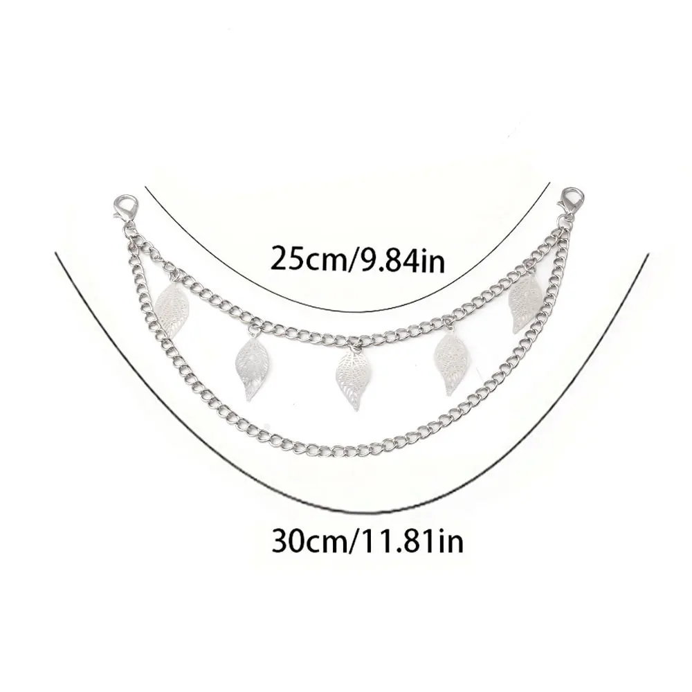 Y2k Metal Pearl Chain Strap For Bags Multi-layer Bag Chain For Handbag DIY Handles Star Pendant Shoulder Bag Chain Accessories