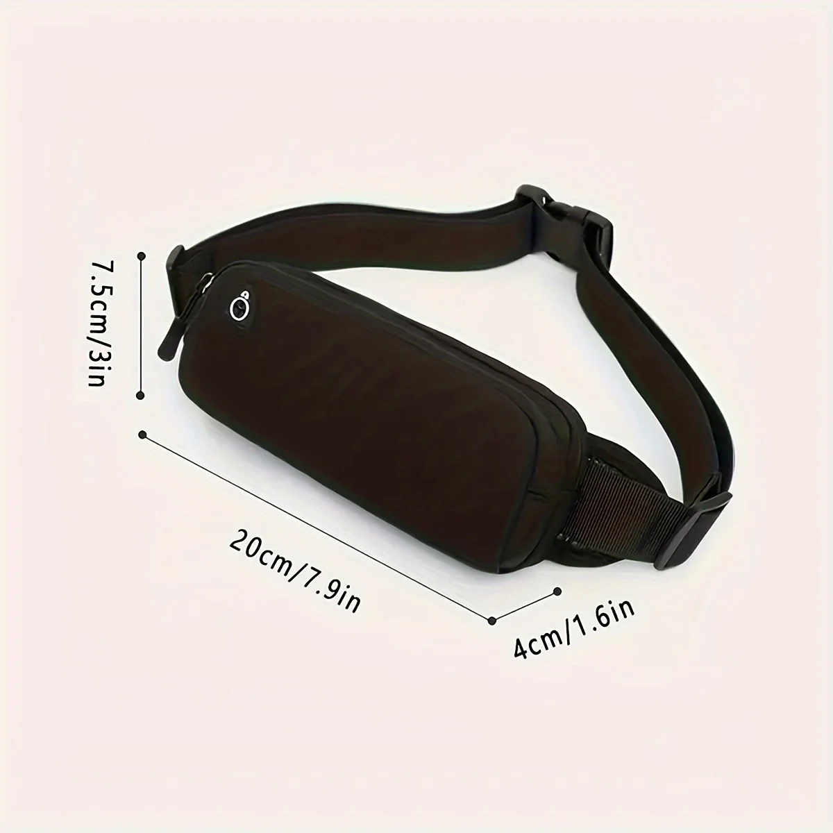 Ultra-thin Fashion Nylon Crossbody Bag Lightweight Commuter Fitness Running Sports Portable Waterproof Crossbody Bag A Package