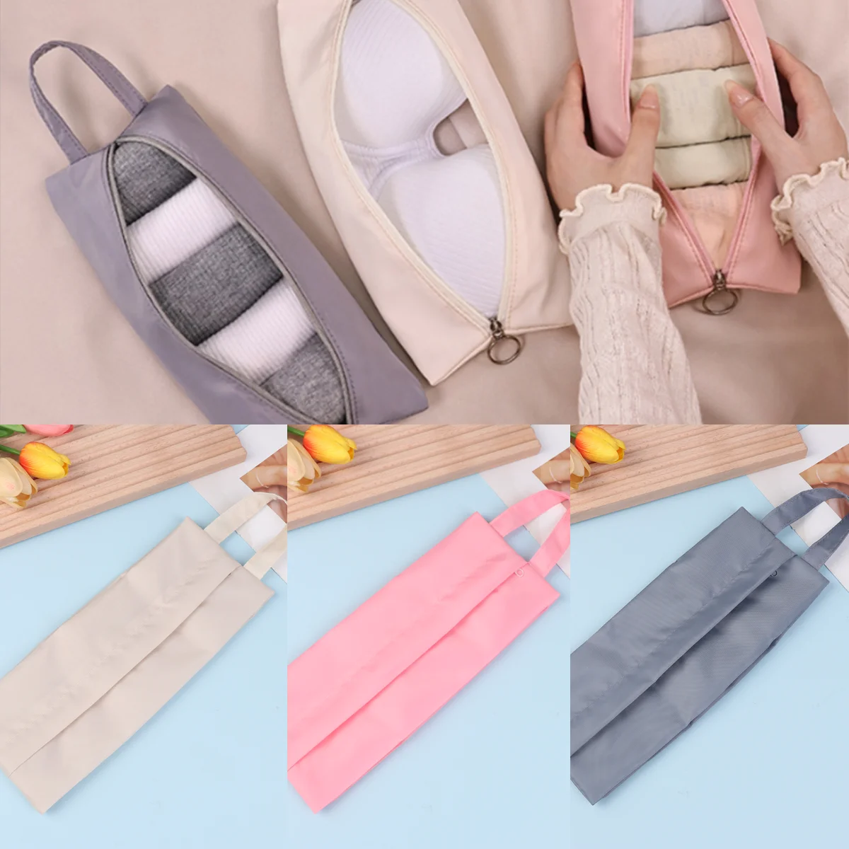 Travel Underwear Underpants Socks Storage Bags Luggage Clothes Sorting and Organizing Bags Hand-held Portable Bags