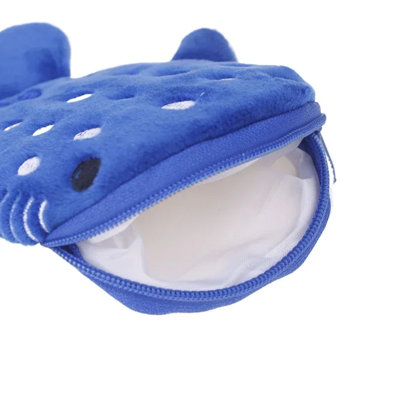 Cartoon Cute Whale Shark Coin Purse Kawaii Wallet Portable Plush Coin Bag Key Earphone Coin Organizer Pouch Zipper Bag Kids Gift
