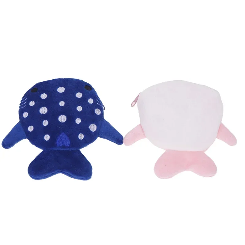 Cartoon Cute Whale Shark Coin Purse Kawaii Wallet Portable Plush Coin Bag Key Earphone Coin Organizer Pouch Zipper Bag Kids Gift