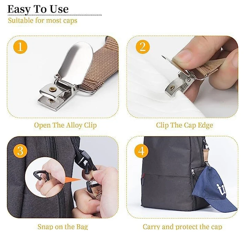 Outdoor Travel Straw Hat Clip Portable Hat Clip Multi-Purpose Outdoor Storage Clip