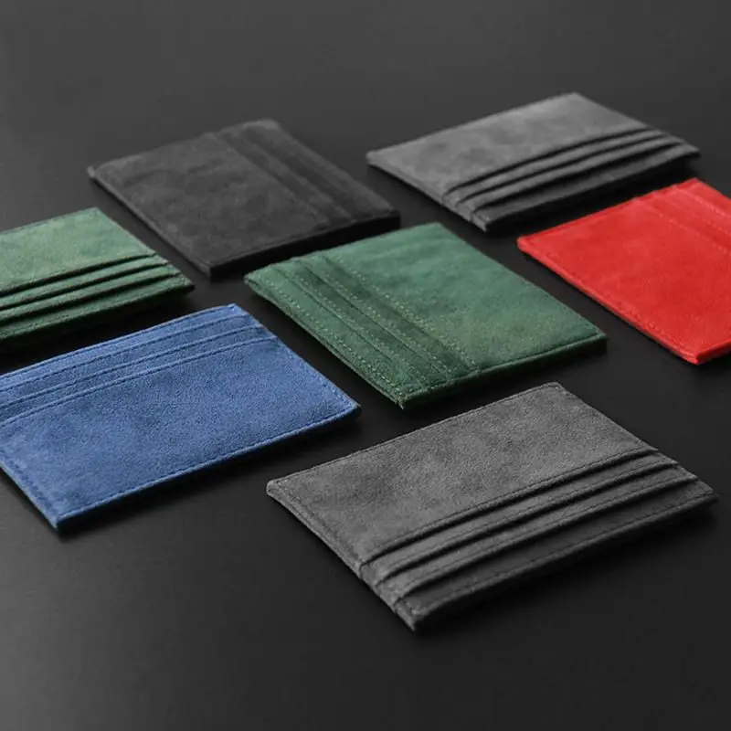 Large Capacity Multi-slot Bank Credit Card Gift Card Case ID Bag for Men Women Vintage Color PU Leather Ultra-thin Card Holder