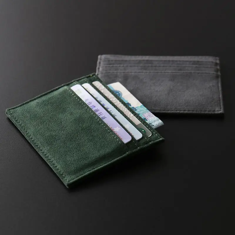 Large Capacity Multi-slot Bank Credit Card Gift Card Case ID Bag for Men Women Vintage Color PU Leather Ultra-thin Card Holder