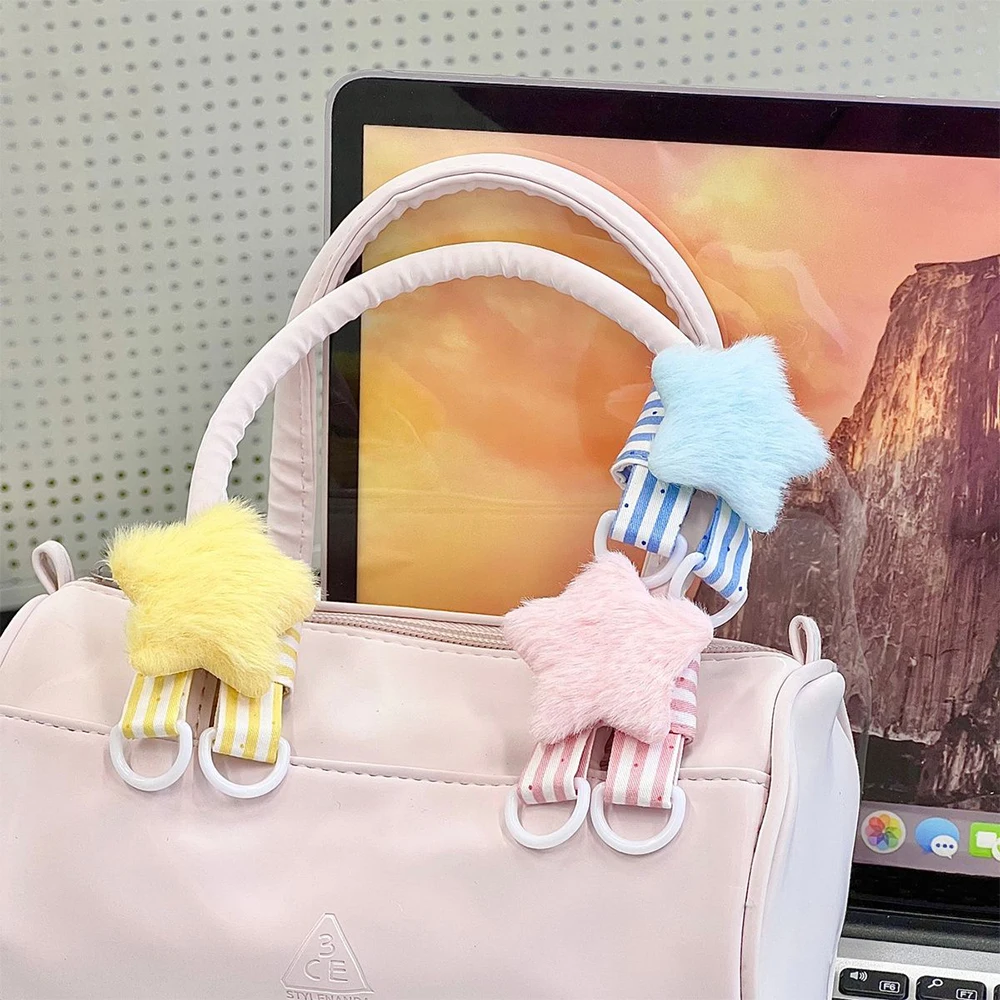 Creative Angel Wings Bag Pendant Cute Cartoon Heart Keychain Sweet Girl DIY Display Buckle Bag Accessories Girls Handmade Gifts