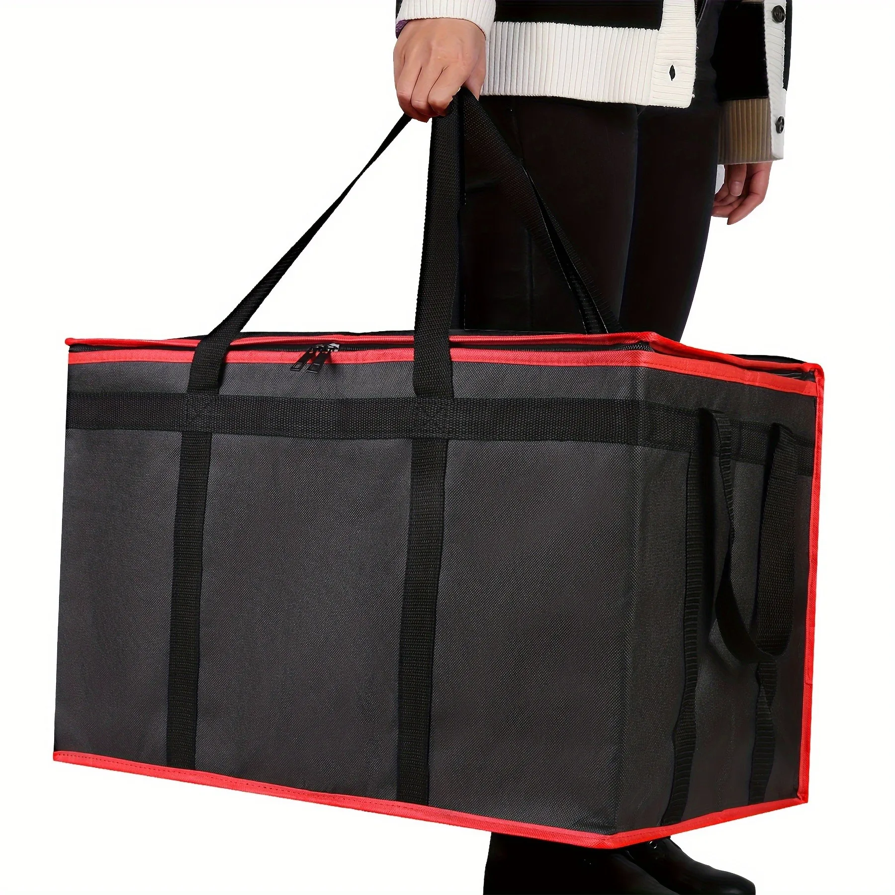 XXXL Size Large-Capacity Insulated Bag, Reusable, Three-Layer Insulated Pizza Delivery Bag, Portable Waterproof RefrigerationBag