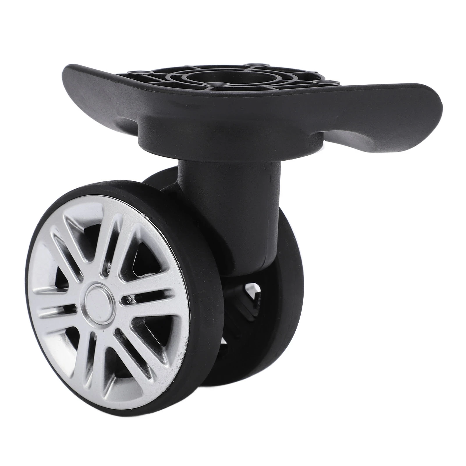 1 Pair Luggage Swivel Wheels Suitcase Swivel Casters Repalcement Mute Double Row Wheels