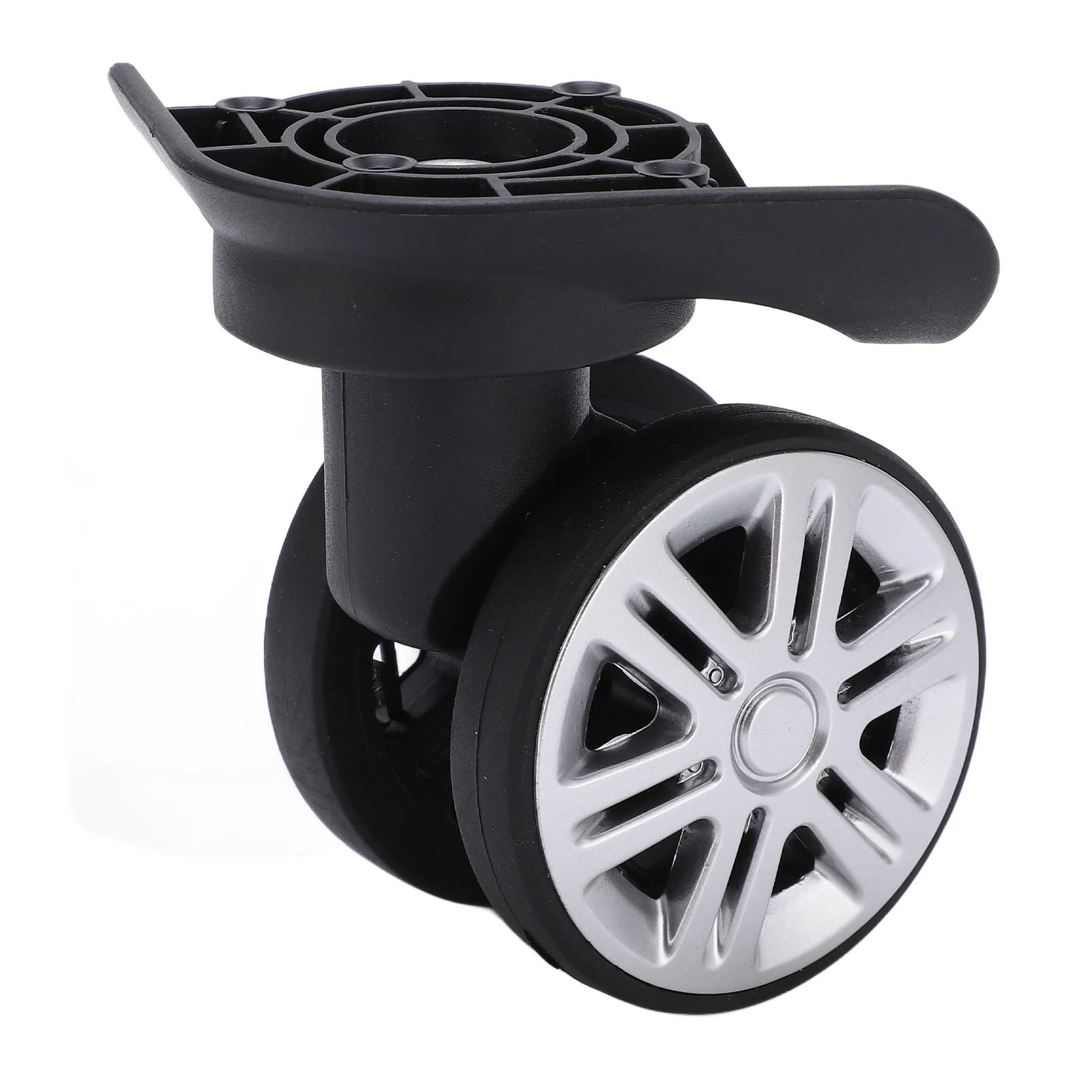 1 Pair Luggage Swivel Wheels Suitcase Swivel Casters Repalcement Mute Double Row Wheels