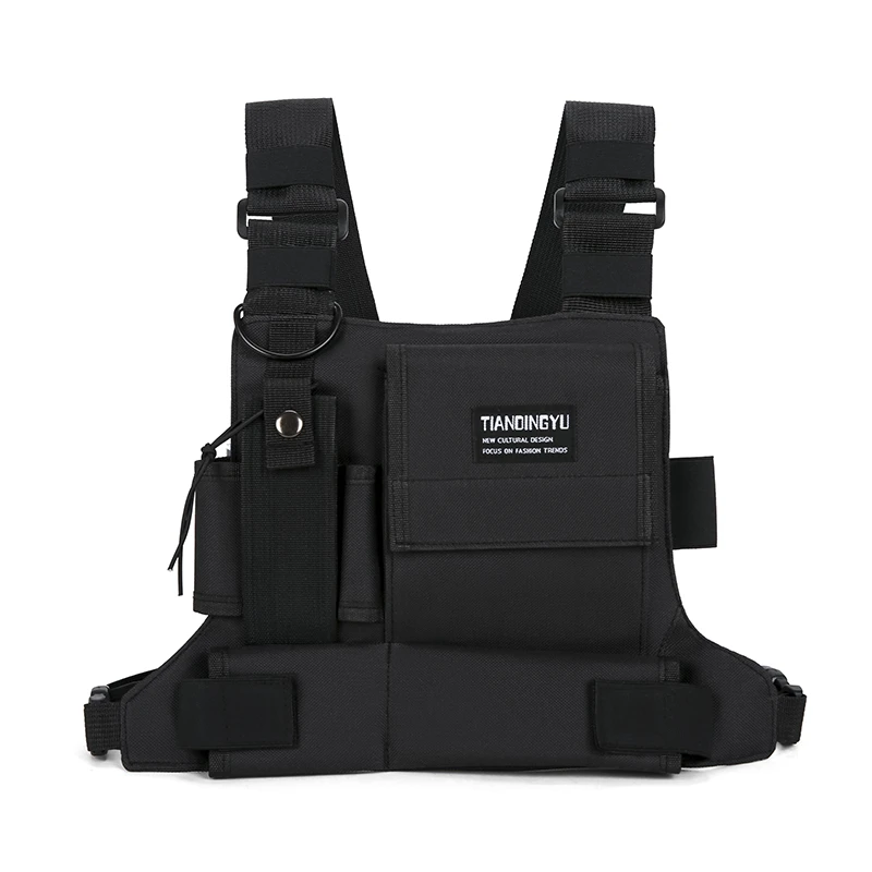 Outdoor Cycling Bag Lightweight Running Vest Backpacks Unisex Hiking Marathon Chest Rig Bag Storage Pocket Men Sports Chest Pack
