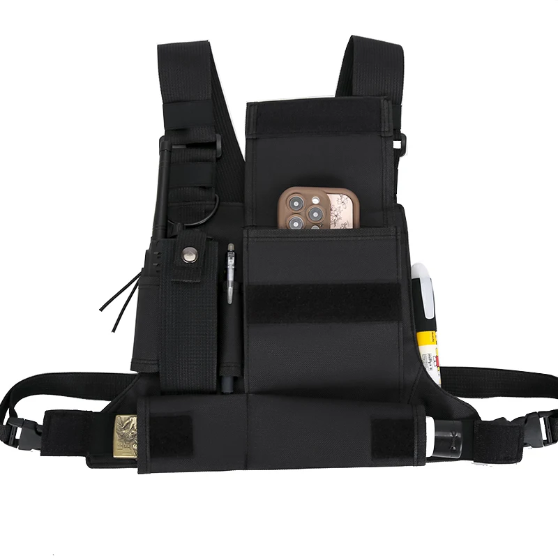 Outdoor Cycling Bag Lightweight Running Vest Backpacks Unisex Hiking Marathon Chest Rig Bag Storage Pocket Men Sports Chest Pack