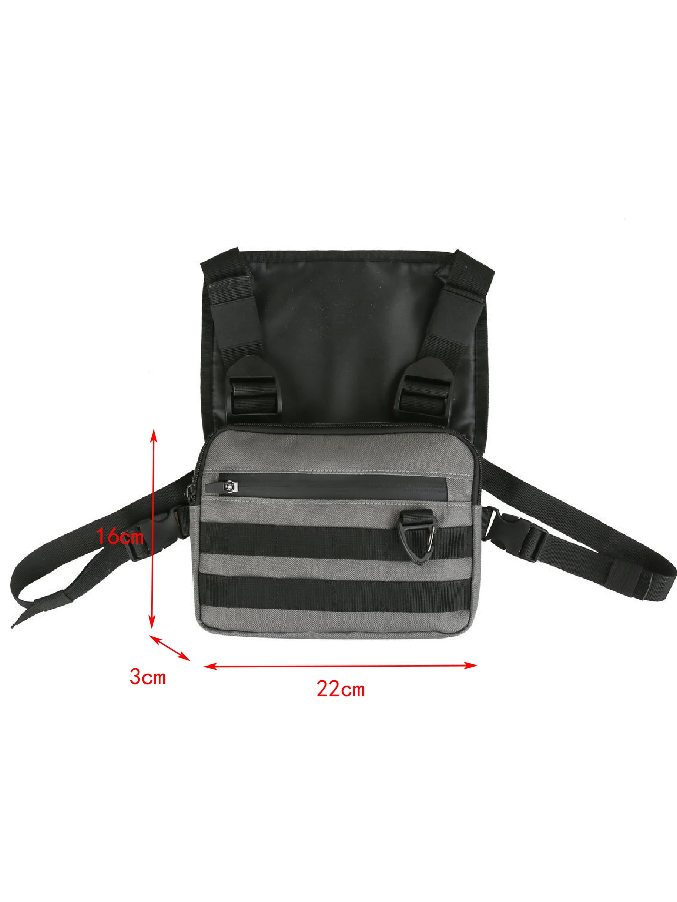 Outdoor Cycling Bag Lightweight Running Vest Backpacks Unisex Hiking Marathon Chest Rig Bag Storage Pocket Men Sports Chest Pack
