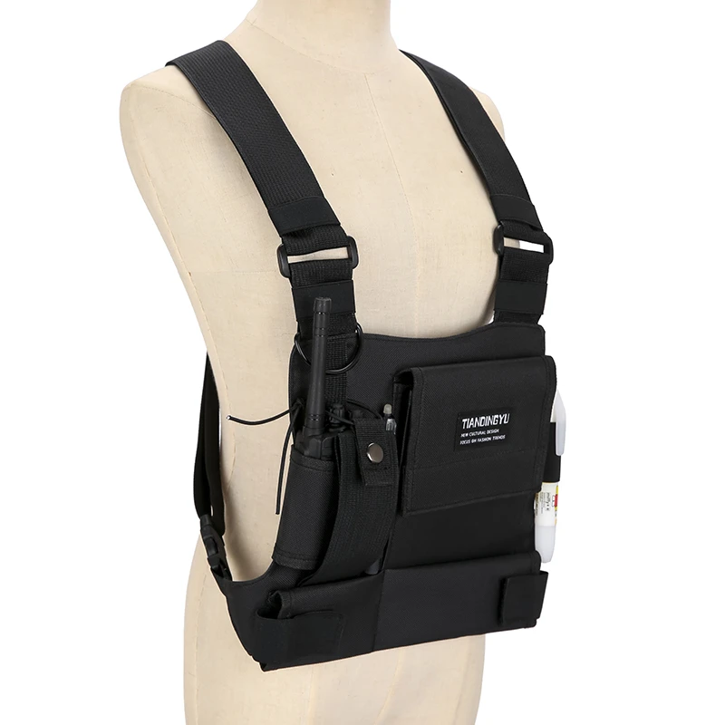 Outdoor Cycling Bag Lightweight Running Vest Backpacks Unisex Hiking Marathon Chest Rig Bag Storage Pocket Men Sports Chest Pack