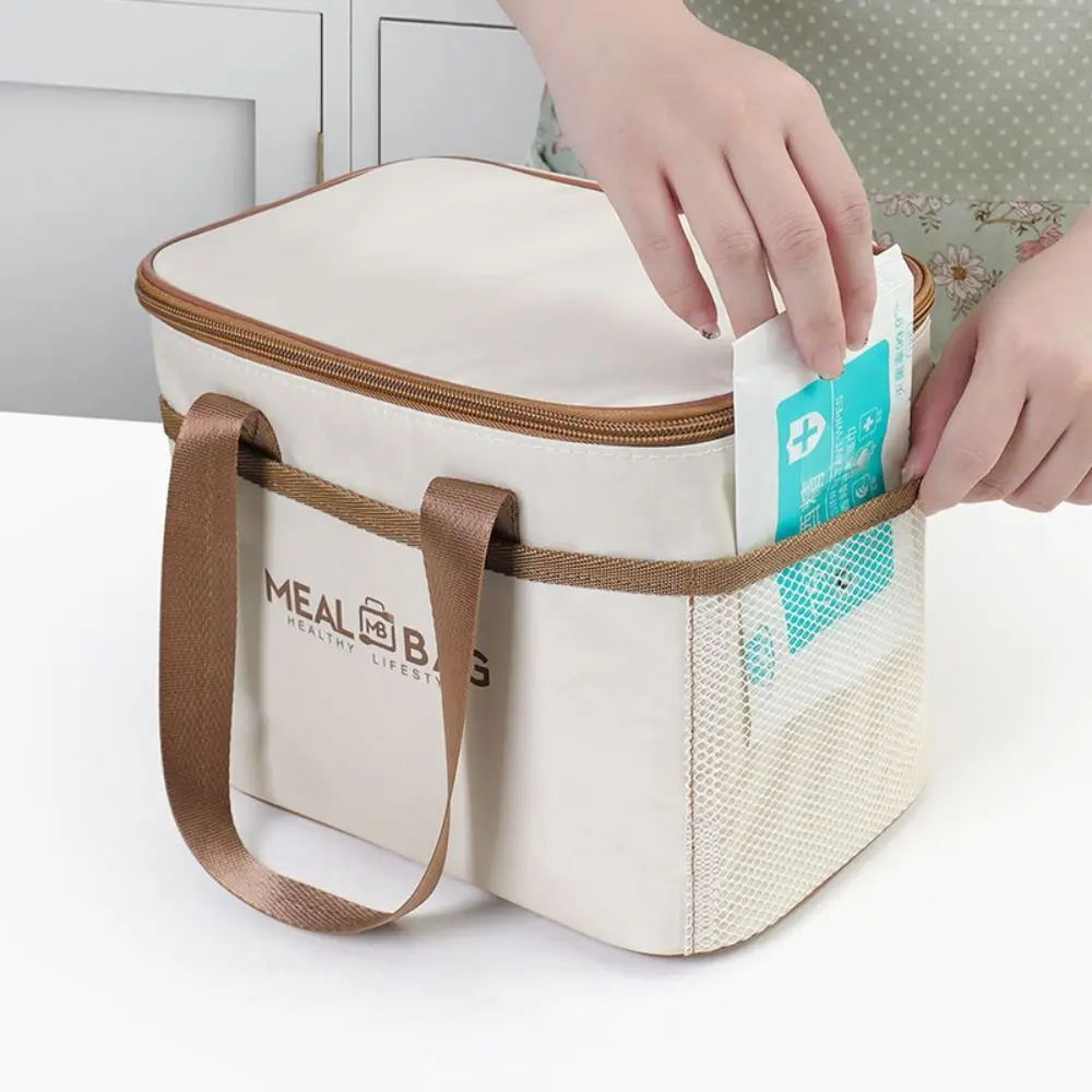 Aluminum foil Lunch Box Storage Bag Oxford Thickened Thermal Insulation Bag Waterproof Insulated Portable Ice Pack Picnic
