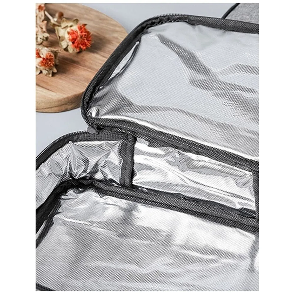 Square Thermal Lunch Bag Large Ice Pack Food Carrier Snack Bag Thicken Insulated Cooler Storage Bags