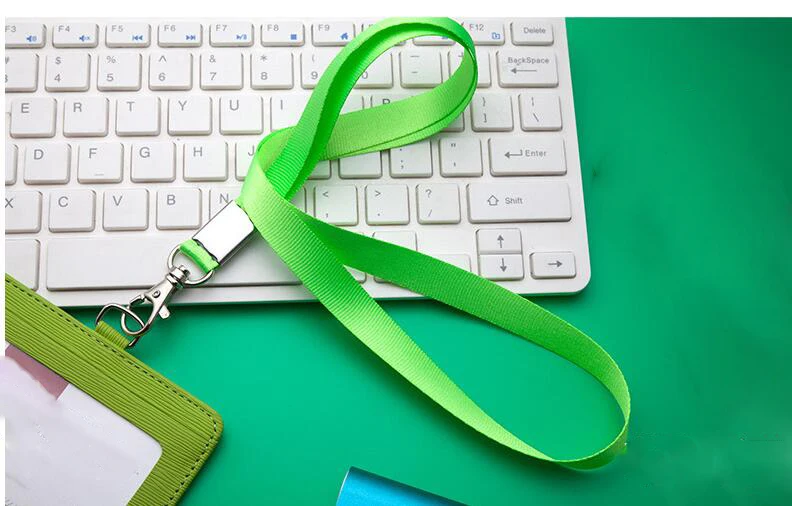 Fashion PU Leather Card Holders Set Women Men Student Retractable Badge Reel ID Card Holder Cover Case Nurse Badge Lanyards
