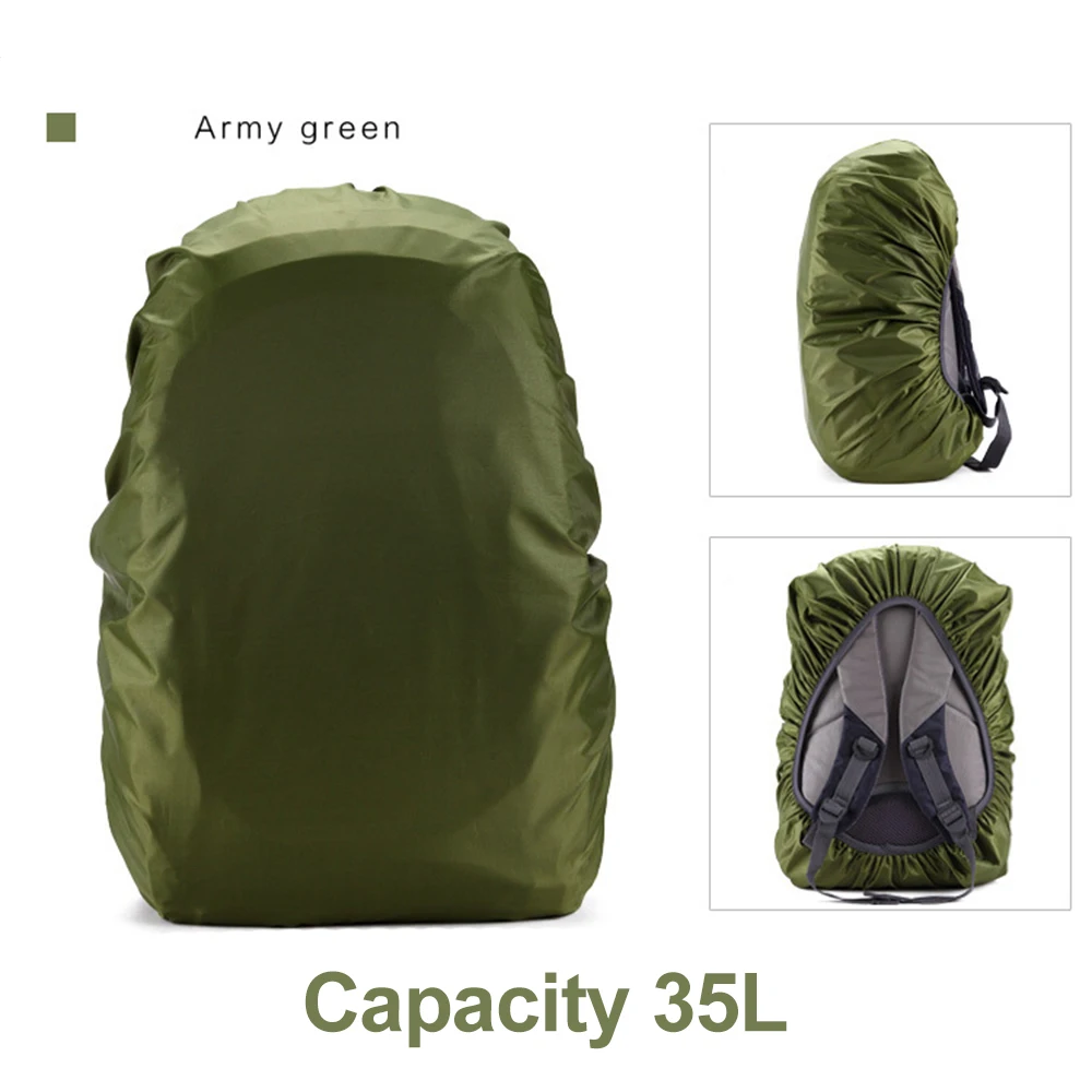 35L Outdoor Hiking Bag Rain Cover Universal Backpack Rain and Dust Cover School Bag Waterproof Cover