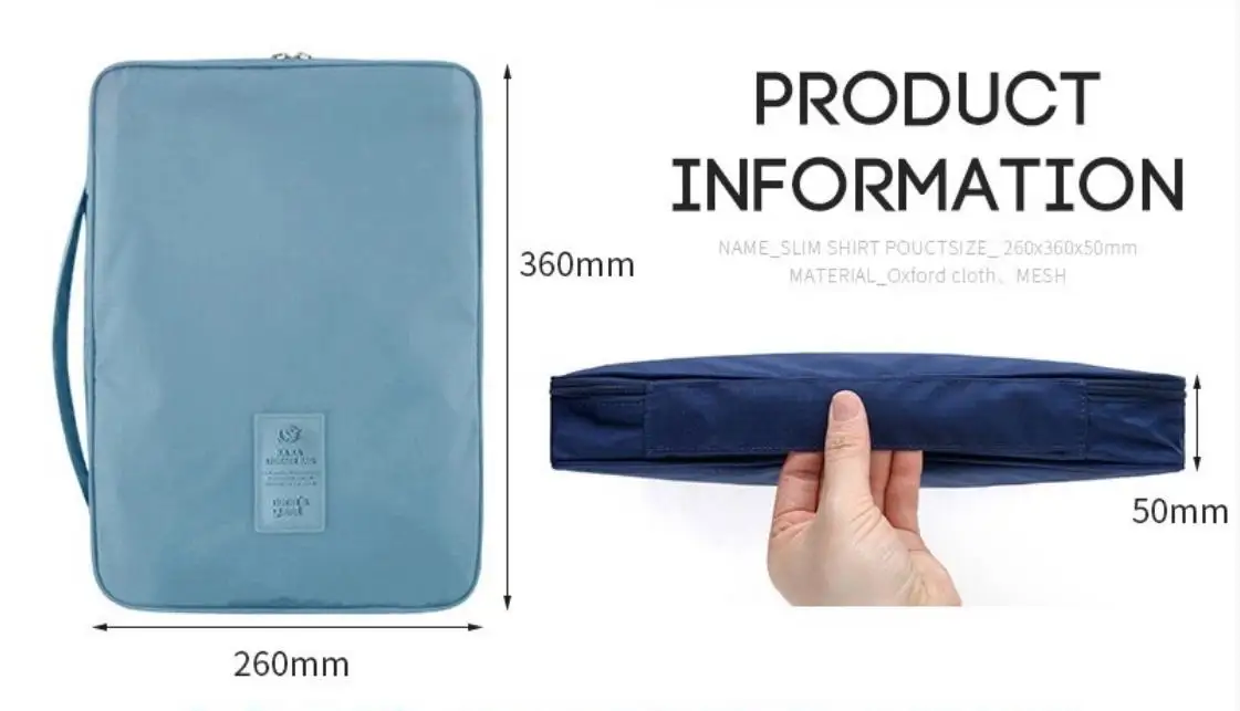 Outdoor Shirt Bag, Business Tie Bag, Multifunctional Storage Bag for Business Trips, Clothing Organizer Handbag